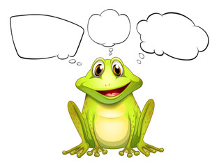 A frog with empty callouts