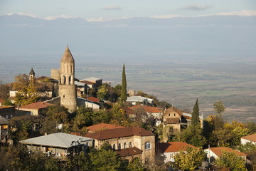 View on the downtown of Signagi, Georgia.