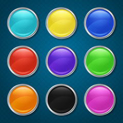 Round patterned icons for the app.
