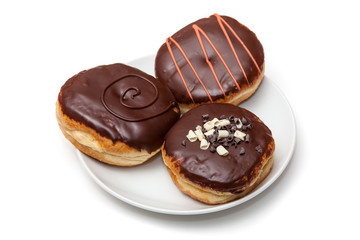 Donut's isolated on a white studio background