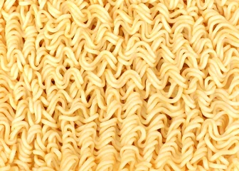 Foto op Canvas asian ramen instant noodles isolated on white background © evegenesis