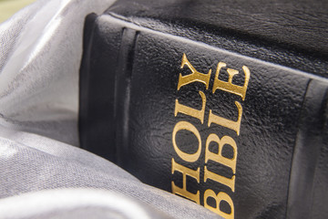 Black leather bible