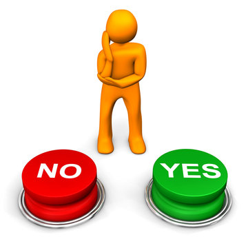 Manikin Yes No Decision