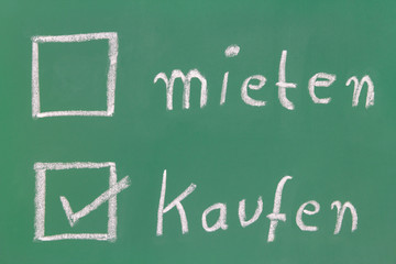 Obraz premium Kreidetafel - kaufen mieten