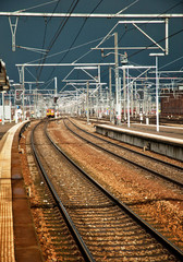 Fototapeta na wymiar Nowoczesne trainstation w Belgii, w Europie