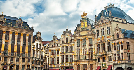 Fototapeta na wymiar Grand Place lub Grote Markt w Brukseli. Belgia