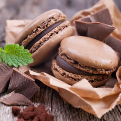 Macarons, Schokolade
