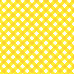 Yellow gingham fabric cloth, seamless pattern included