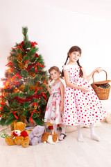 girls at a New Year tree © cs333