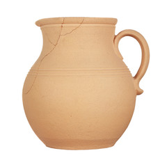 Jug on white background