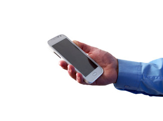 Cell phone in man's hand