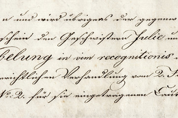vintage handwriting. grunge paper background