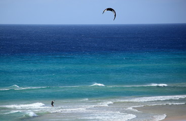 kitesurfeur en action