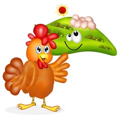 gallina ed uova ruspanti