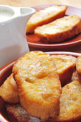 torrijas, typical spanish dessert for Lent and Easter