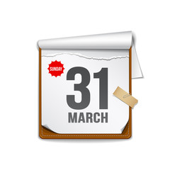 Paper calender design background, vector