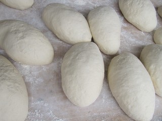 Fototapeta na wymiar Dough for bread, masa para el pan.
