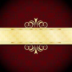 eleganckie złotoczerwone tło