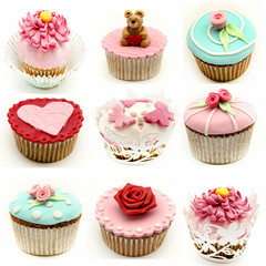 Mural de varios cupcakes