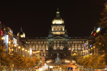 Czech National Museum on Wenceslas Square in Prague