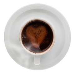 Coffee cup brewed coffee