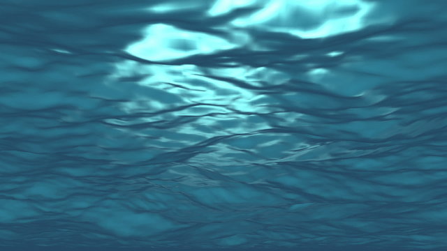 Magical under water wave video animation - loop HD 1080p
