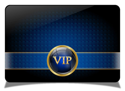 Blue vip card