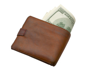 Wallet with money