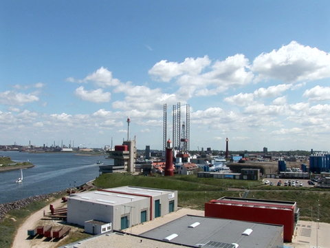Industry, Environment And Green Energy In Port Of Ijmuiden,The Netherlands