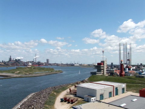 Industry, Environment And Green Energy In Port Of Ijmuiden,The Netherlands