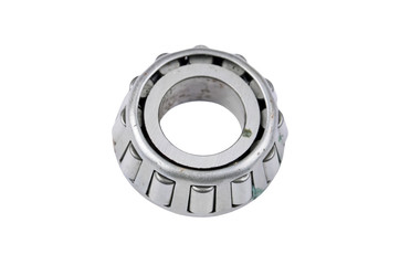 Old and dirty ball bearing, isolated on white background