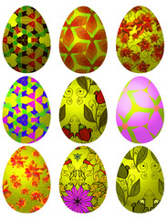 Set of Easter eggs 3