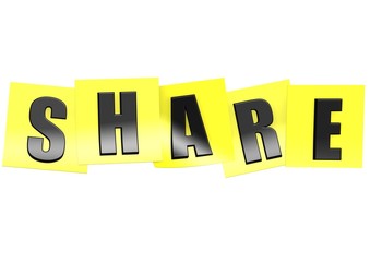 Share in yellow note