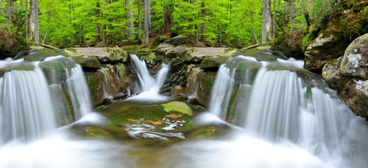 waterfalls in the Bavarian Forest-Germany