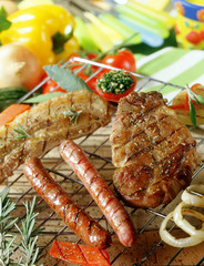 barbecue porc et merguez