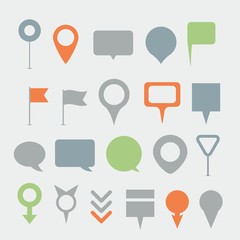 Navigation pins collection