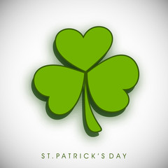 Irish shamrock leave background for Happy St. Patrick's Day. EPS
