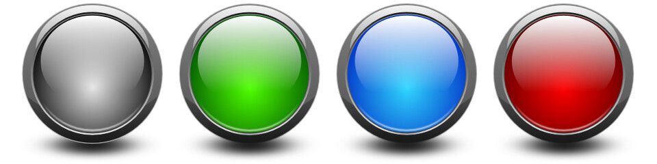 vektor, blank push-button set