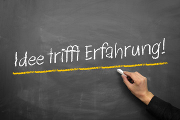 Idee trifft erfahrung
