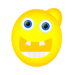 Happy yellow monster