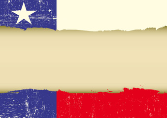 Texas scratched flag