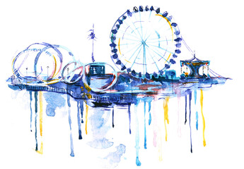 Fototapeta premium amusement island