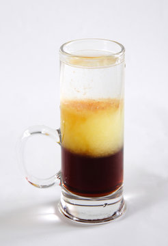three-layered cocktail