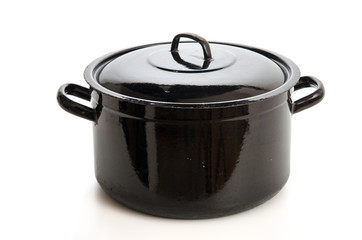 Großer alter Suppentopf