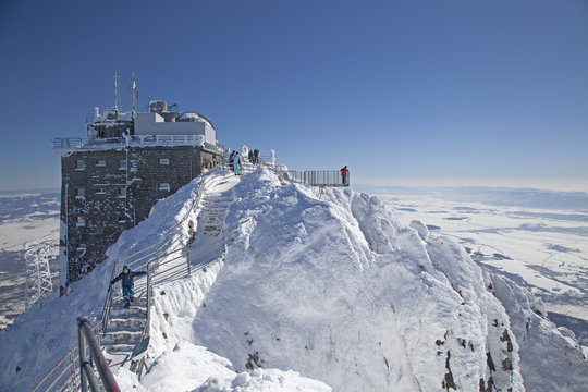 View from Lomnicky stit - peak in High Tatras, Slovakia