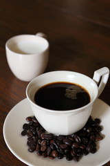 coffee cup with Coffee Beans