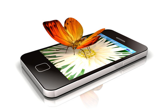 Smartphone & Butterfly