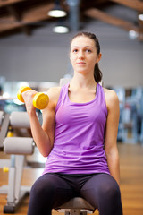 Woman lifting weights