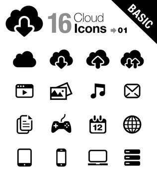 Basic - Cloud computing Icons