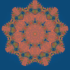 Oriental mandala motif